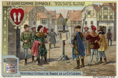 Hinweis auf das Recht einer Stadt zur Erhebung der Oktroi-Steuer im Mittelalter